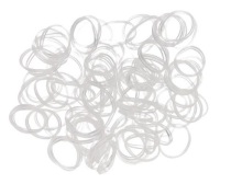 Elastiek Mini Transparant 100st