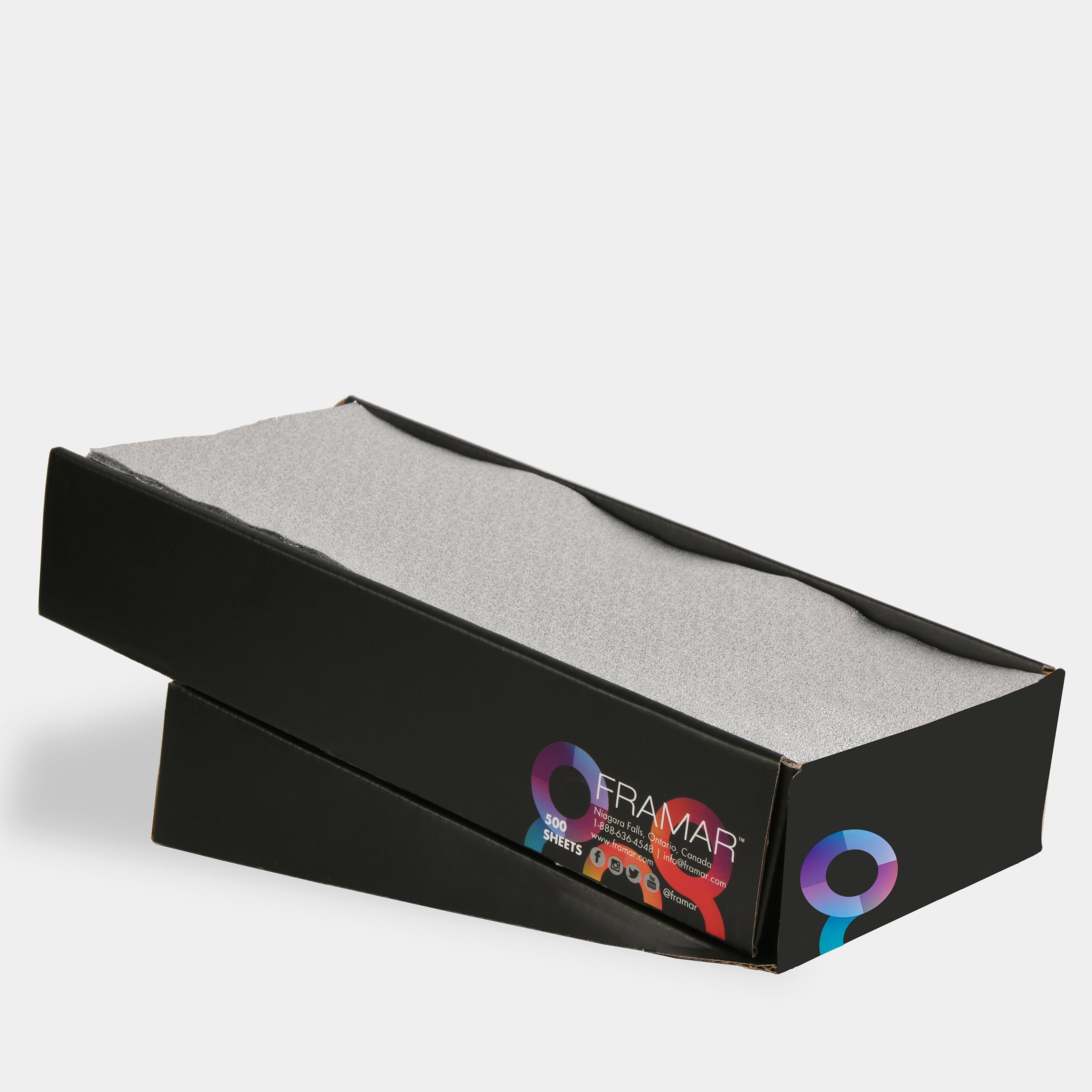 Framar Aluminiumfolie Star Struck Zilver Embossed Pré-Cut 12.7 x 30.5cm 500st