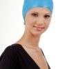 Sibel Bonnet à mèches Caoutchouc Bleu