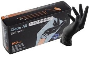 Sibel Handschoenen Latex Zwart Large 100st