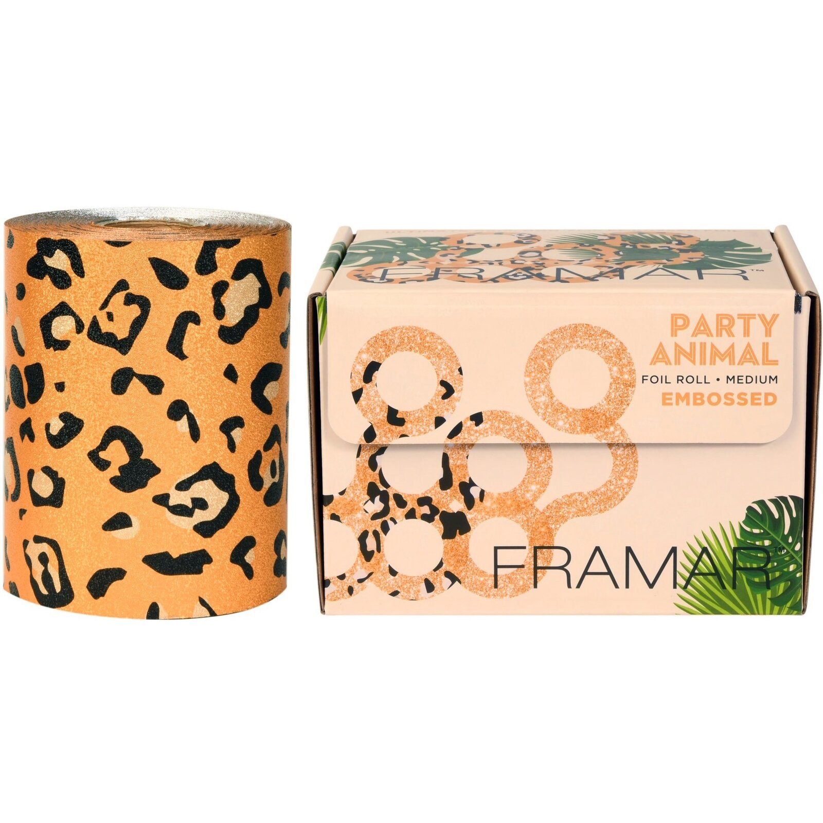 Framar Aluminiumfolie „Party Animal“ mit Prägung, 12.7 cm x 97 m