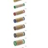Sibel Bigoudi brosse Noir Court 28mm 12 pcs